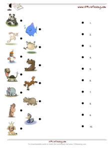 Connect the picture worksheet